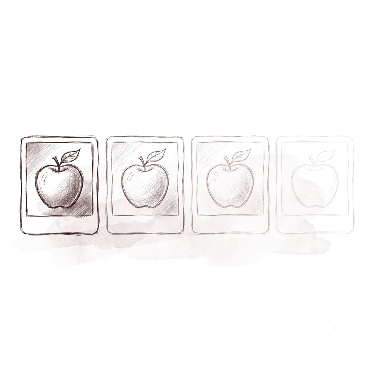 Sequence showing a prompt being reduced across successive trials